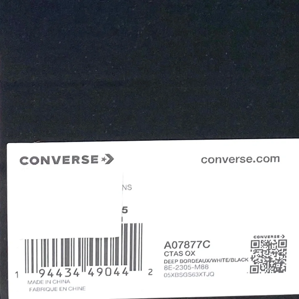 Converse Ctas OX Low Leather Skate Shoes Bordeaux Women Sneakers Casual A07877C - Picture 10 of 11